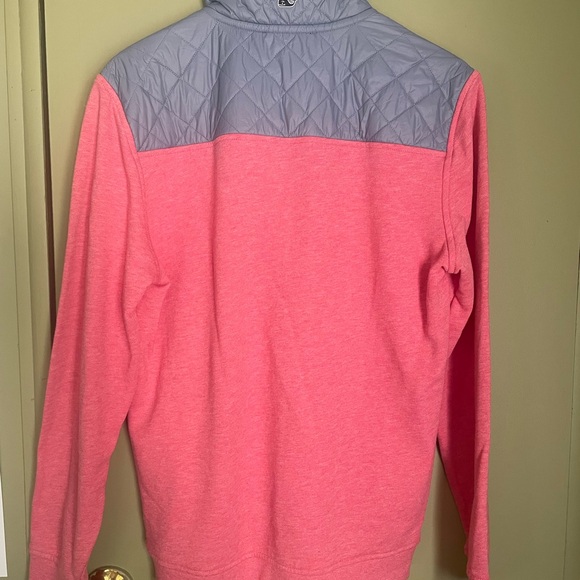 Vineyard Vines Pink and Gray Quilted Sweatshirt - Picture 6 of 8